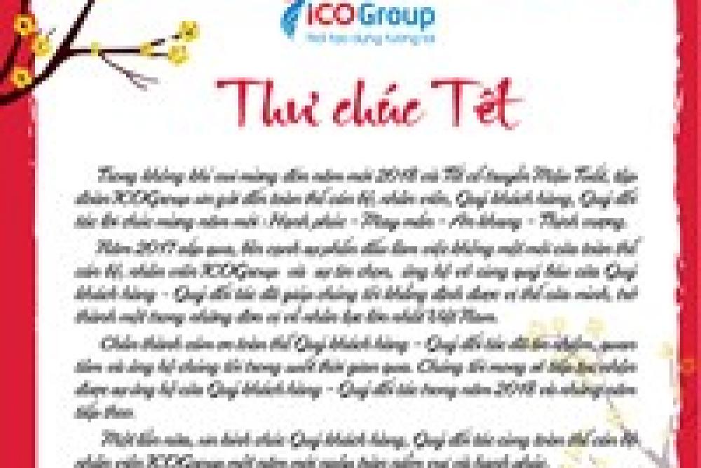Thư chúc Tết của Chủ tịch ICOGroup