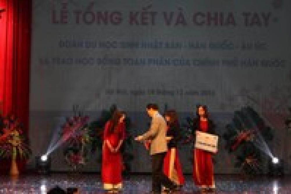 Lễ chia tay và trao học bổng toàn phần của chính phủ Hàn Quốc tại ICO Hà Nội
