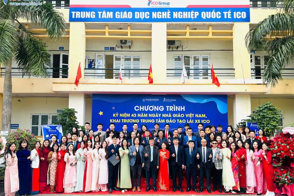 ICOGroup tổ chức kỷ niệm 43 năm Ngày Nhà giáo Việt Nam và khai trương Trung tâm Đào tạo lái xe ICO