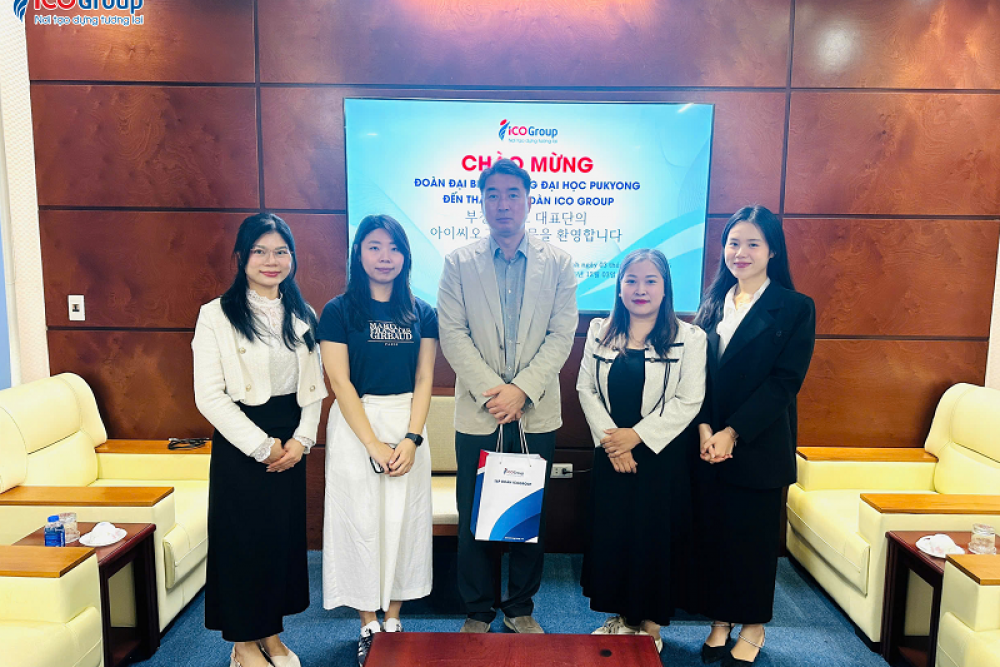 Trường Đại học Quốc gia Pukyong làm việc tại trụ sở ICOGroup