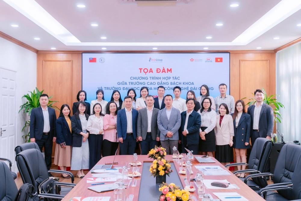 ICOGroup kết nối hợp tác đào tạo quốc tế giữa Trường Cao đẳng Bách Khoa và Đại học Khoa học Công nghệ Đài Cương